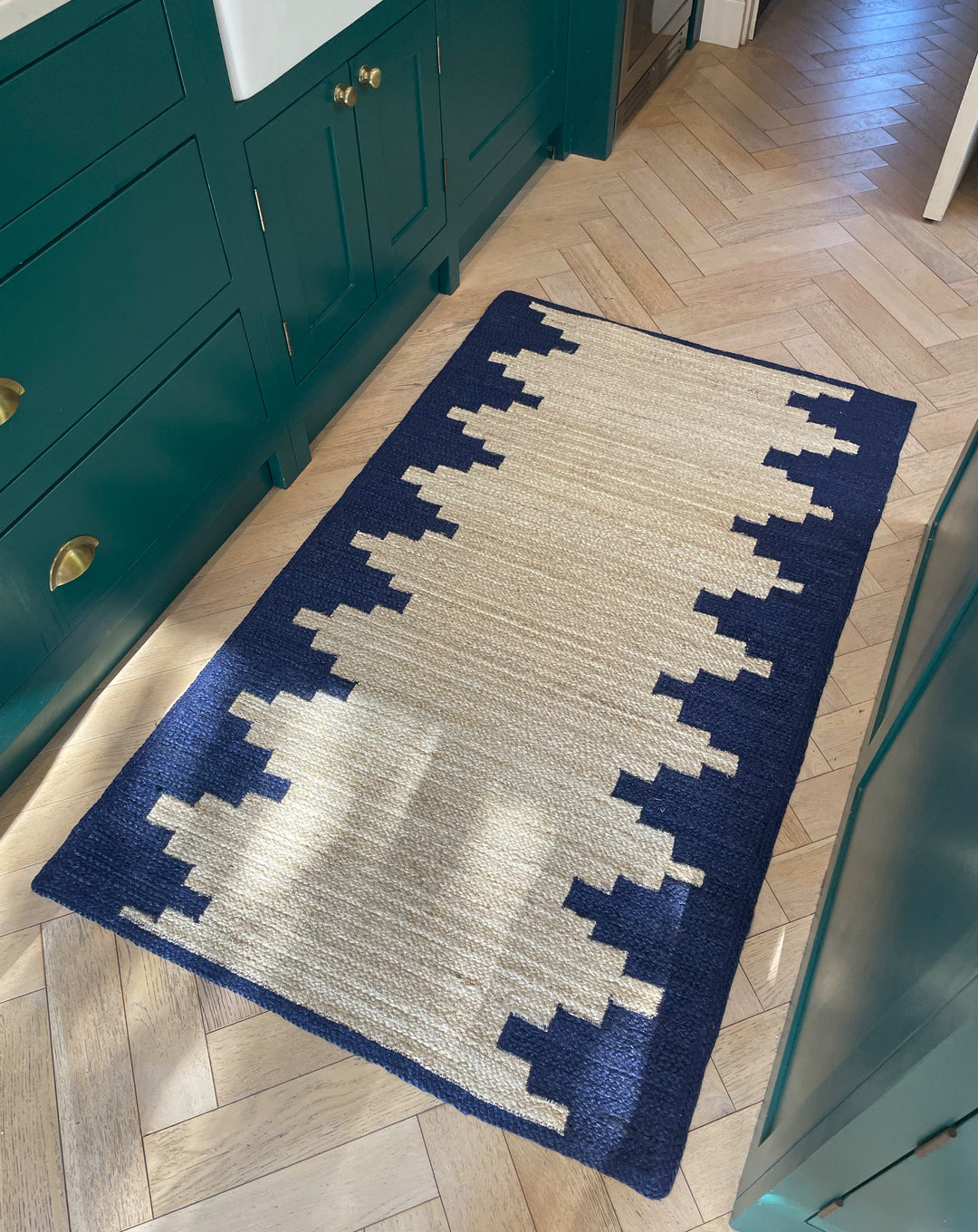 Aztec Navy Rectangle Rug