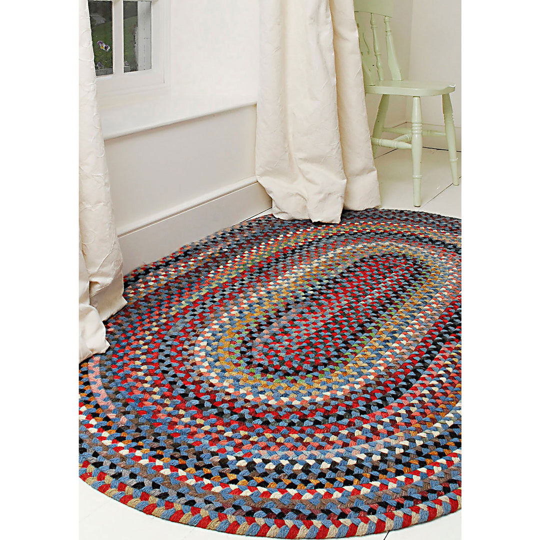 Colony Blue Oval Rug
