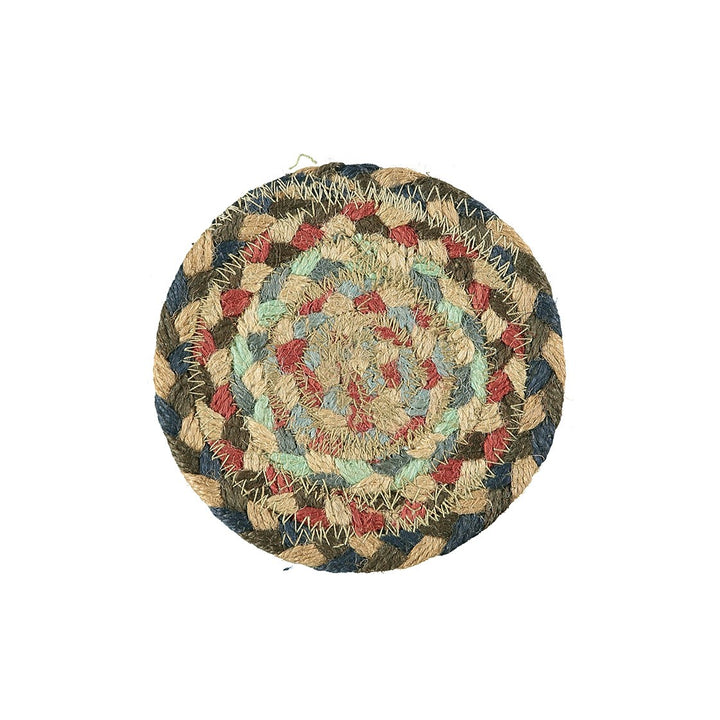 Misty Blue Jute Coasters