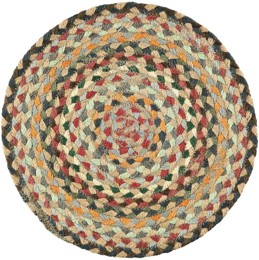 Misty Blue Jute Coasters