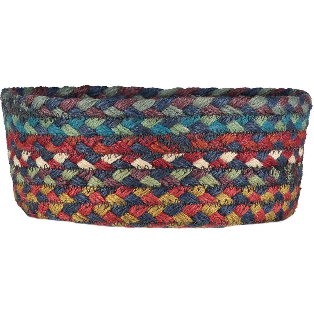 Carnival Blue Organic Jute Mini Basket