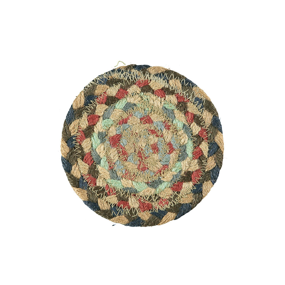Misty Blue Organic Jute Coasters