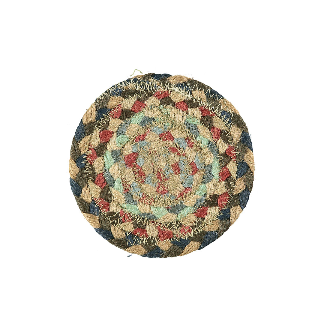 Misty Blue Organic Jute Coasters