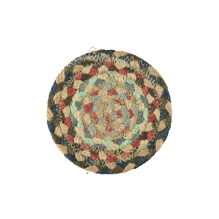 Misty Blue Organic Jute Coasters