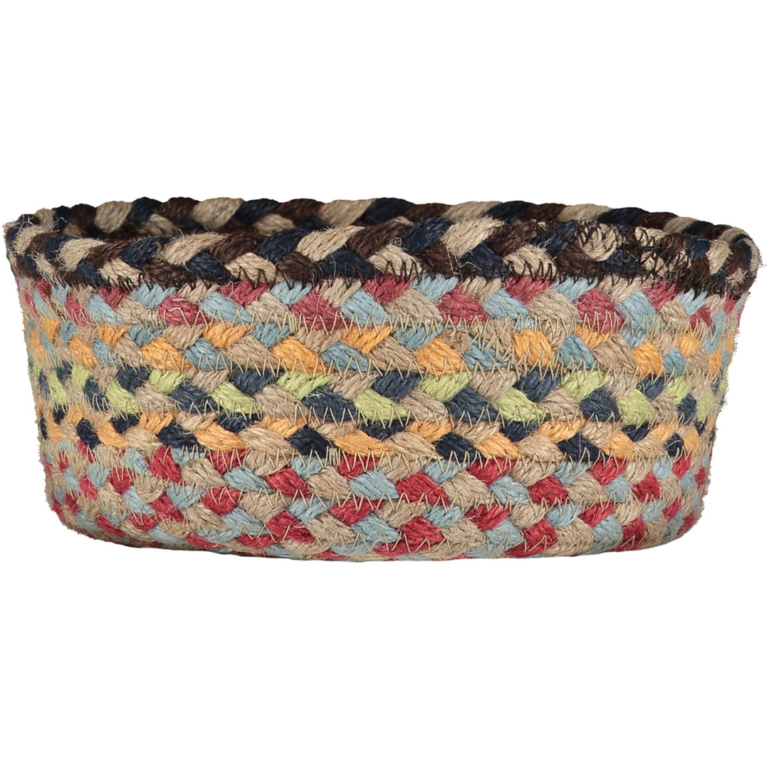 Misty Blue Organic Jute Mini Basket