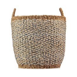 Village Thistle / White Organic Jute Basket
