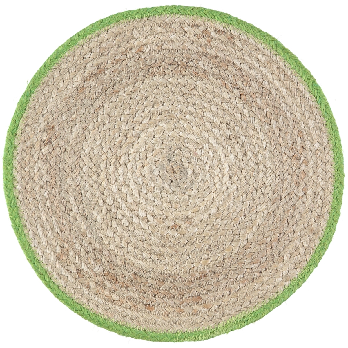 Lime Calypso Jute Placemats The Braided Rug Company