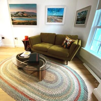 Carnival Oval Organic Jute Rug