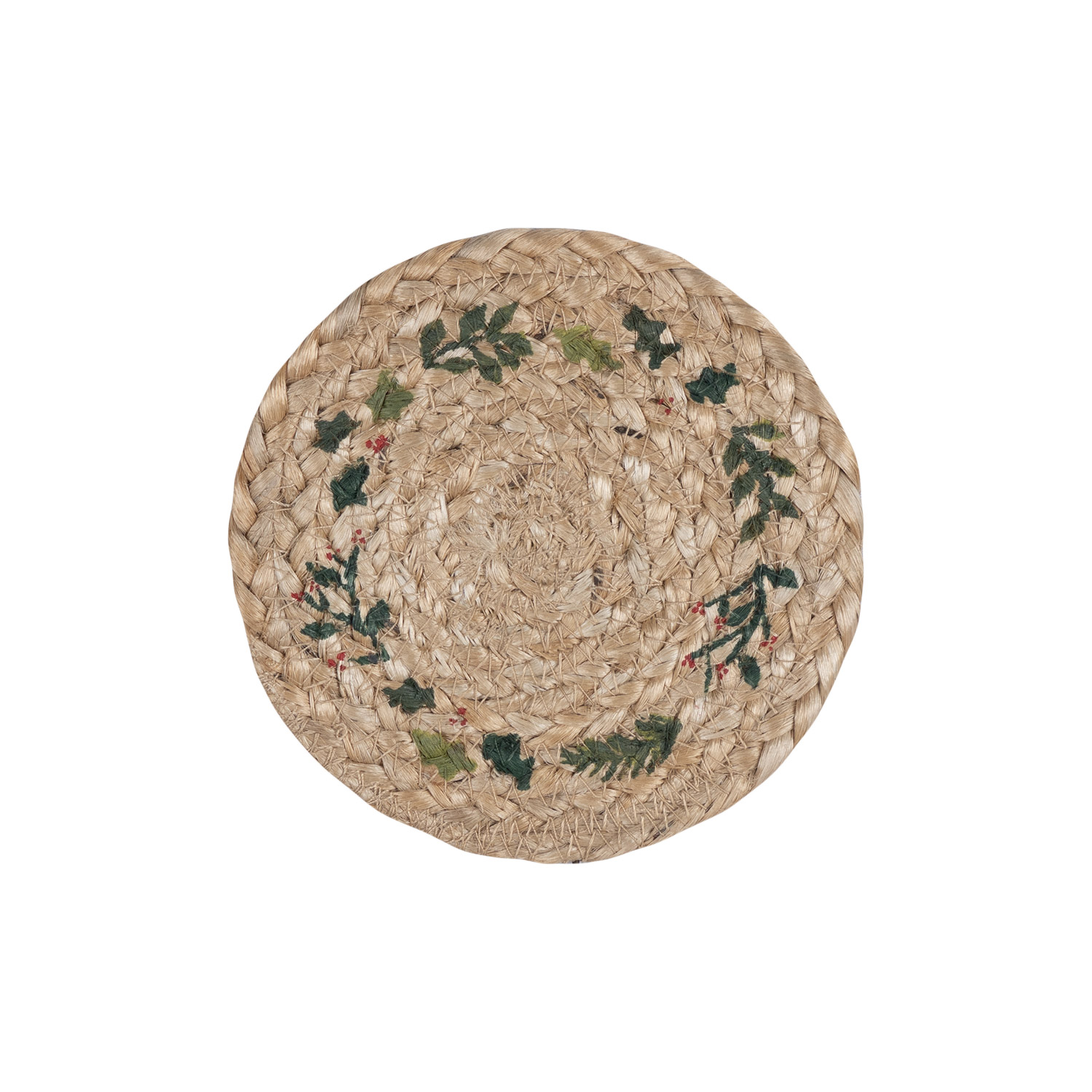 Natural Christmas Jute Coasters