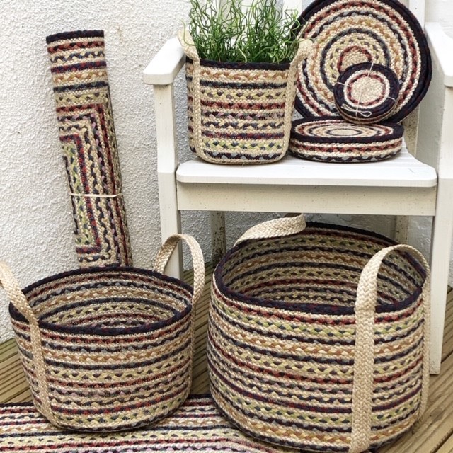 Fairisle Jute Basket - Image 3